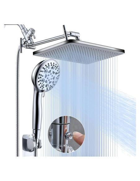 Cabezal de Ducha de Lluvia 14" BSTHAONE con Rociador de Mano 8 Modos Cabezal de Ducha de Lluvia 14" BSTHAONE con Rociador de Mano 8 Modos