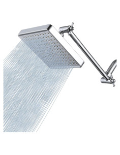 Cabezal de Ducha Voolan 15cm con Brazo de 28cm Cromo