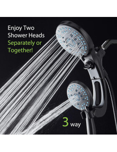 Cabezal de Ducha Hotel Spa AquaCare 6" Alta Presión Bronce 2