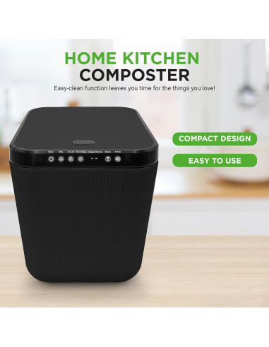 Compostador Eléctrico Nutrichef 3L Gris - Cubo de Cocina