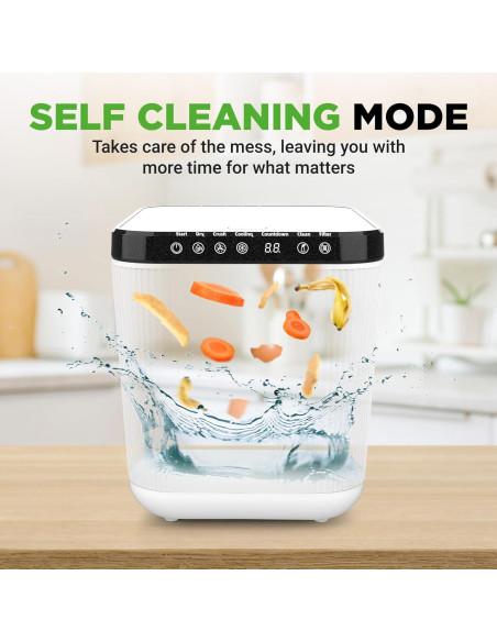 Contenedor de Compostaje NutriChef 3L Blanco - Sin Olores