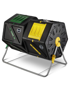 Tumbador de Compostaje Doble Cámara Miracle-Gro 105L