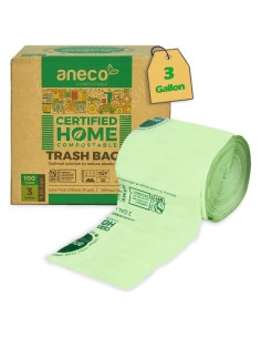 Bolsas Compostables ANECO 3 Galones 100 Unidades Extra Gruesas