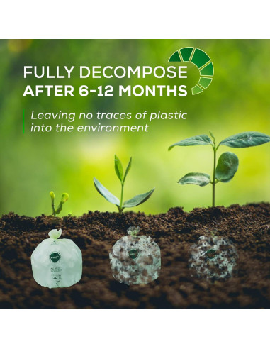 Bolsas Compostables ANECO 3 Galones 100 Unidades Extra Gruesas