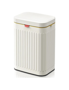 Cubo de Basura Colgante GloDeals 8L Acero Inoxidable Blanco