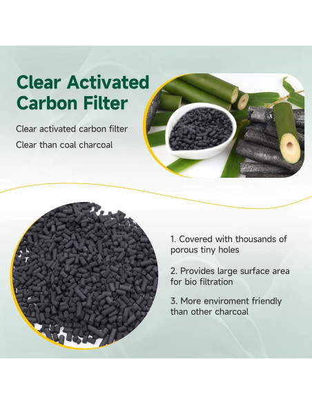 3 Paquetes 210g Filtros Carbón Activado FCFMY para Compostador