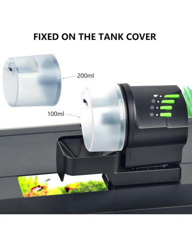 Dispensador Automático de Comida para Peces DXOPHIEX 100-200ml