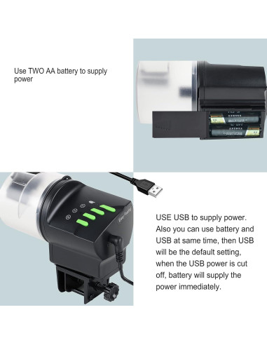 Dispensador Automático de Comida para Peces DXOPHIEX 100-200ml