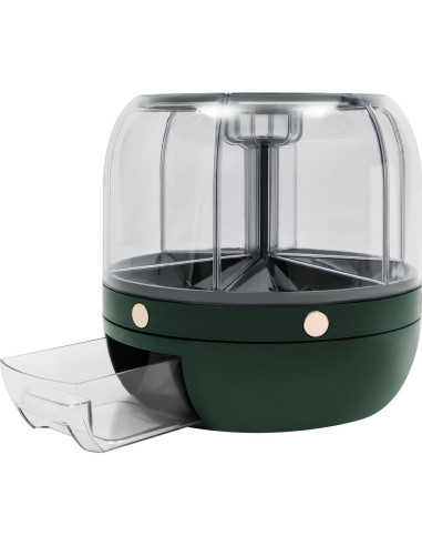 Dispensador de Granos TTOUOI 6 Compartimentos 5.91 kg Verde