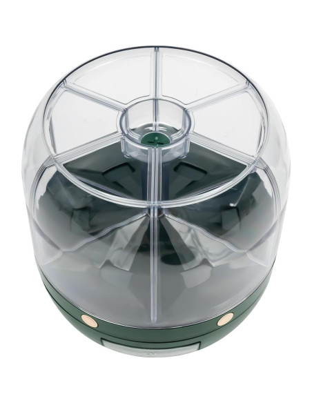 Dispensador de Granos TTOUOI 6 Compartimentos 5.91 kg Verde