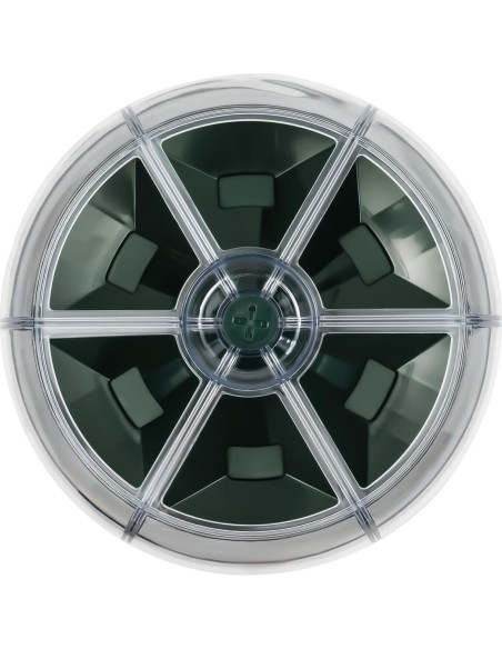 Dispensador de Granos TTOUOI 6 Compartimentos 5.91 kg Verde