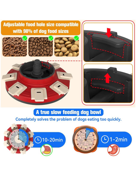 Juguete de Rompecabezas Interactivo Monotre 2 en 1 para Perros