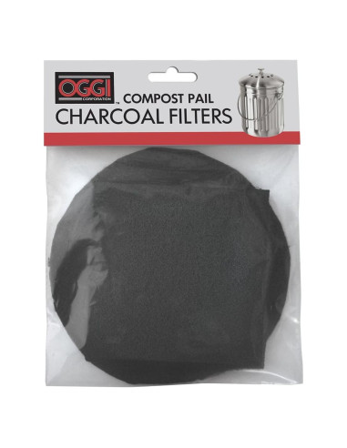 Juego de 2 Filtros de Carbón OGGI para Cubo de Compostaje
