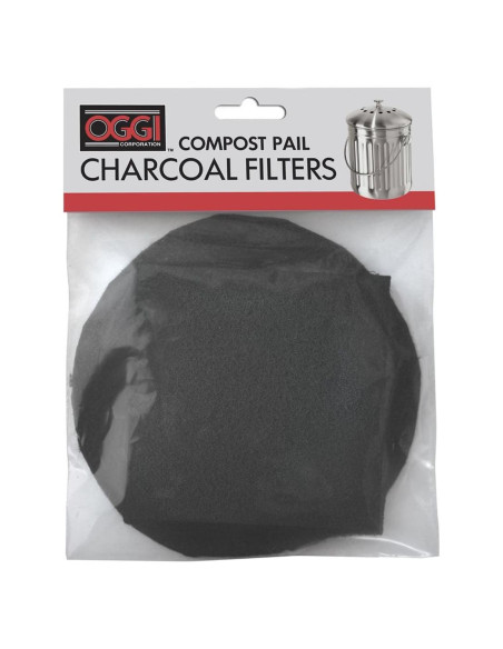 Juego de 2 Filtros de Carbón OGGI para Cubo de Compostaje