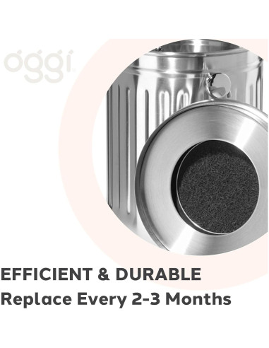 Juego de 2 Filtros de Carbón OGGI para Cubo de Compostaje