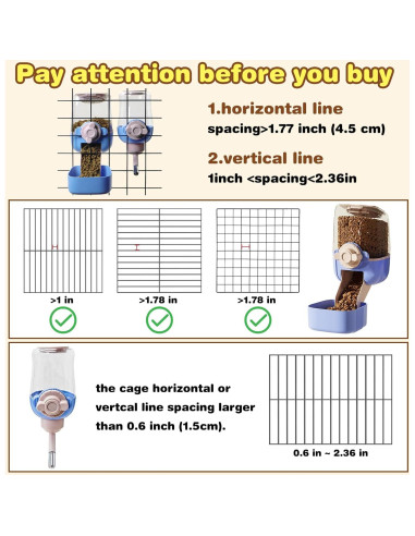Comedero y Bebedero Automático Kathson para Conejos 1,09 kg