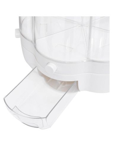 Dispensador de Alimentos 6 Compartimentos 12.5kg Blanco