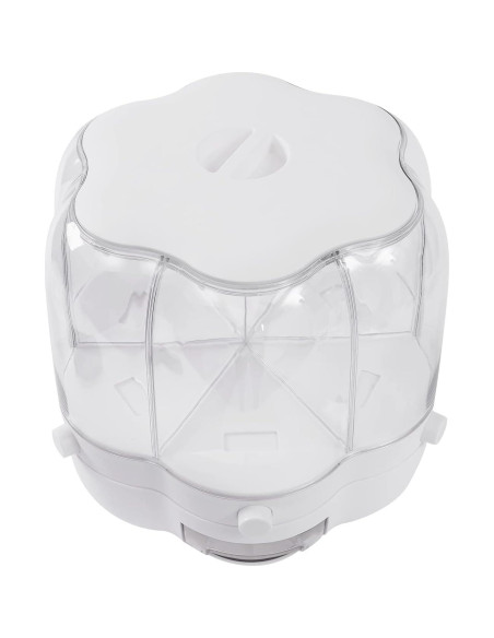 Dispensador de Alimentos 6 Compartimentos 12.5kg Blanco