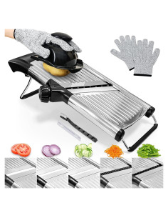 Cortador de Mandolina XAYCDEHN Acero Inoxidable Ajustable 0.99kg