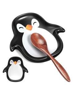 Soporte para cuchara de cerámica KOPOK pingüino 19.7x17.3cm