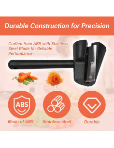 Cortador de Zanahorias YAFIYGI 2 en 1 Espiral Manual 2