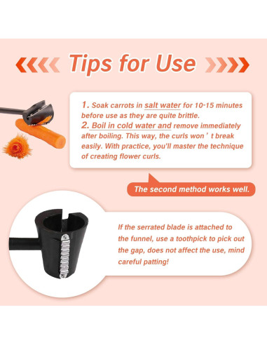 Cortador de Zanahorias YAFIYGI 2 en 1 Espiral Manual