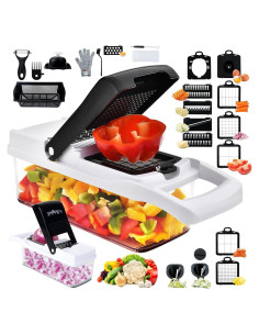 Cortador de Verduras Multifuncional BRIGHTX 26 en 1 con Contenedor