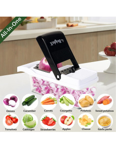 Cortador de Verduras Multifuncional BRIGHTX 26 en 1 con Contenedor 2