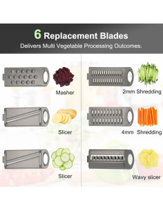 Mandolina 6 en 1 ZHANG XIAO QUAN, Rallador y Cortador de Verduras 2
