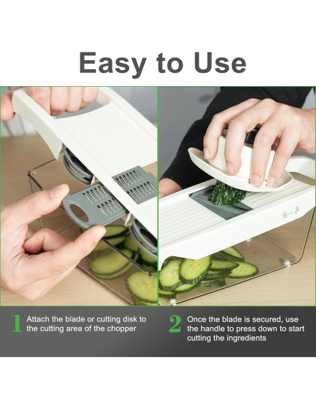 Mandolina 6 en 1 ZHANG XIAO QUAN, Rallador y Cortador de Verduras