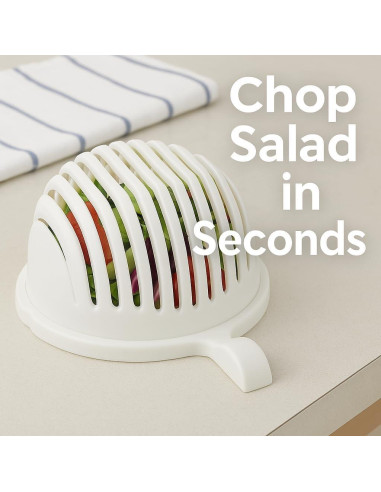 Cortador de Ensalada Multifuncional Dependable 23.5x17.8cm Blanco