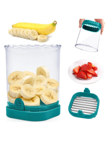 Cortador de Frutas CEHNCEH Multifuncional Azul 10 cm