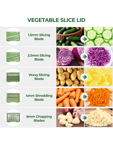 Escurridor de Ensalada SUSTEAS 4.5L con Colador y Rallador