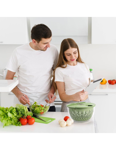 Escurridor de Ensalada SUSTEAS 4.5L con Colador y Rallador