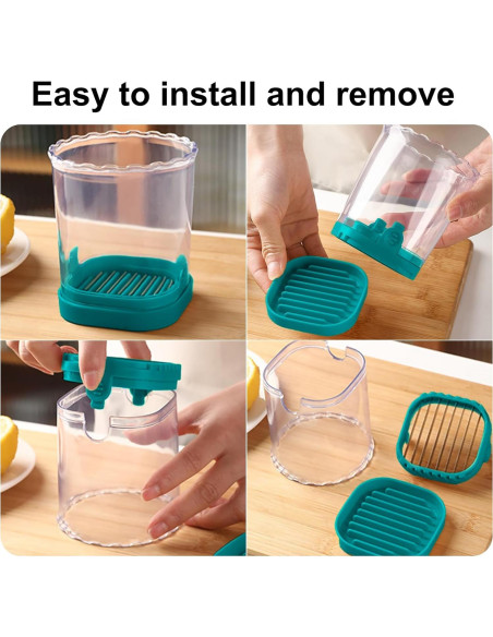 Cortador de Frutas CEHNCEH Multifuncional Azul 10 cm