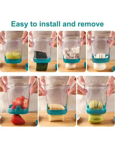 Cortador de Frutas CEHNCEH Multifuncional Azul 10 cm