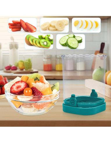 Cortador de Frutas CEHNCEH Multifuncional Azul 10 cm