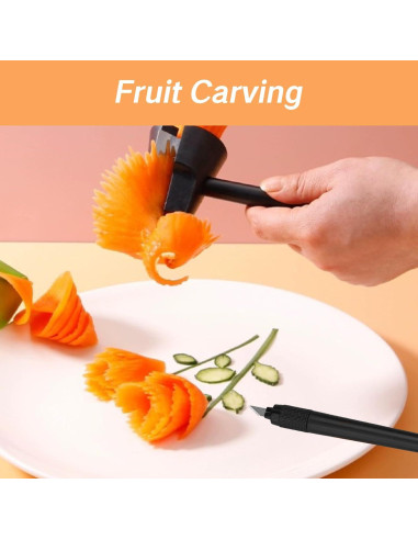 Juego de Herramientas para Tallar Verduras YAFIYGI 2 Piezas