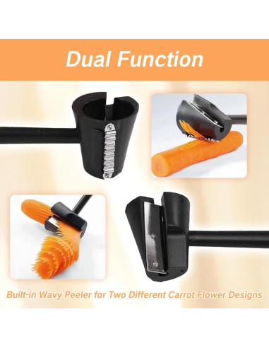 Juego de Herramientas para Tallar Verduras YAFIYGI 2 Piezas