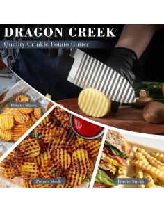 Cuchillo Cortador de Ondas Dragon Creek 16.5 cm Acero Inoxidable 2