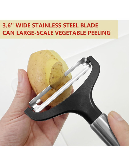 Pelador de Verduras LHS Ergonómico Acero Inoxidable 20,5 cm