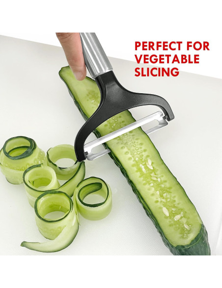 Pelador de Verduras LHS Ergonómico Acero Inoxidable 20,5 cm