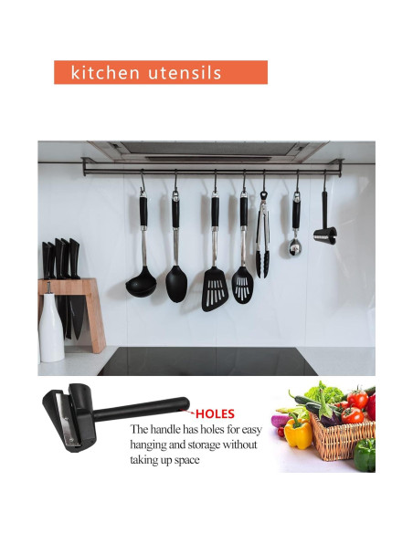 Cortador y pelador de zanahorias DAJOOEE negro plástico