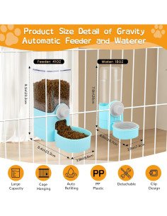 Dispensador Automático de Comida y Agua Instenira 1200ml 2