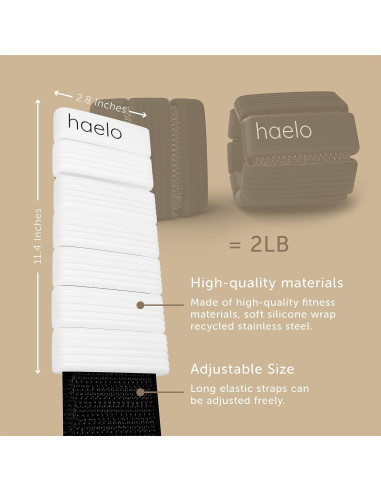 Pesas Ajustables para Muñeca y Tobillo Haelo 0.91 kg