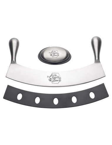 Cuchillo Mezzaluna 30,48 cm The Bold Bee + Jabón Gratis