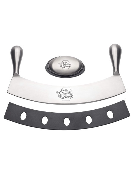 Cuchillo Mezzaluna 30,48 cm The Bold Bee + Jabón Gratis