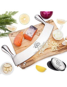 Cuchillo Mezzaluna 30,48 cm The Bold Bee + Jabón Gratis 2