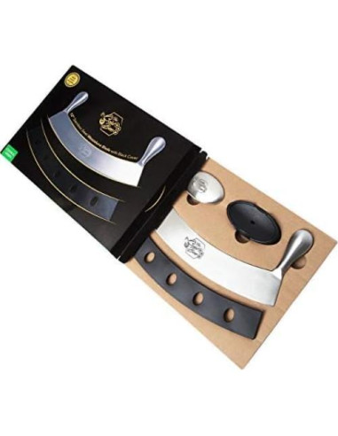 Cuchillo Mezzaluna 30,48 cm The Bold Bee + Jabón Gratis