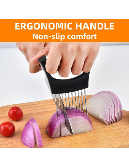 Soporte Cortador de Cebolla SNSZNMY Acero Inoxidable 1 Paquete